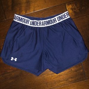 Navy Under Armour shorts
